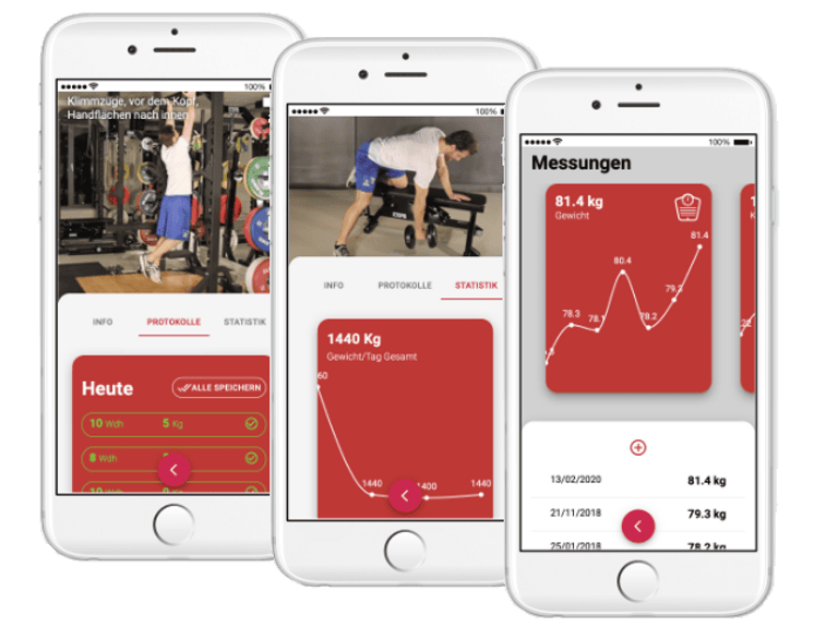 Lanista Kunden-App – Produktansicht